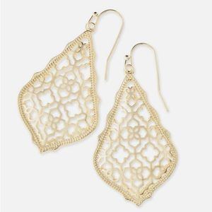 Kendra Scott gold Filigree earrings